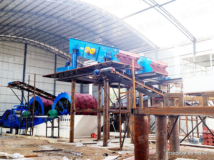 機(jī)制砂生產(chǎn)線上中洗砂機(jī)作用， 怎樣配置